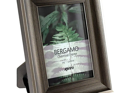 Kenro Bergamo Charcoal 8x6 Photo Frame