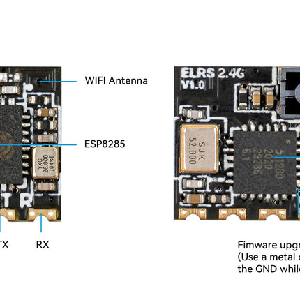 BetaFPV ELRS Lite Receiver 2.4Ghz (Flat Antenna)