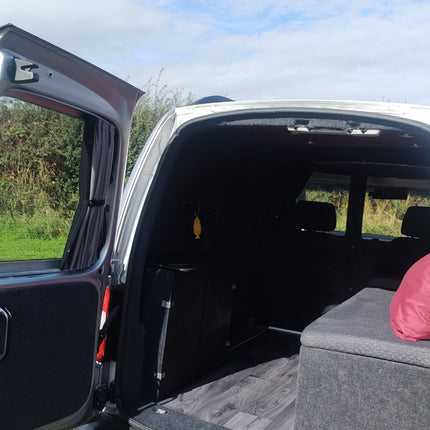 For VW T6 Transporter Premium 1 x Barndoor Window Curtain Van-X