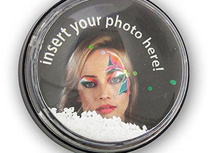 Mini Snow Globe Magnet Black – Personalised Photo Fridge Magnet