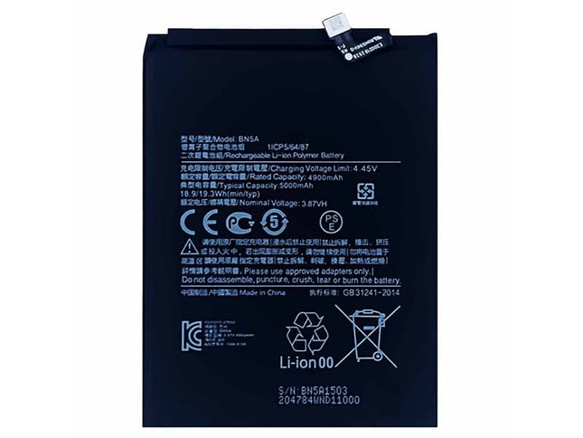 Xiaomi Redmi 10 2022 / Note 10T 5G / 10 (2021) / Note 10 5G / Poco M3 Pro 5G Battery BN5A