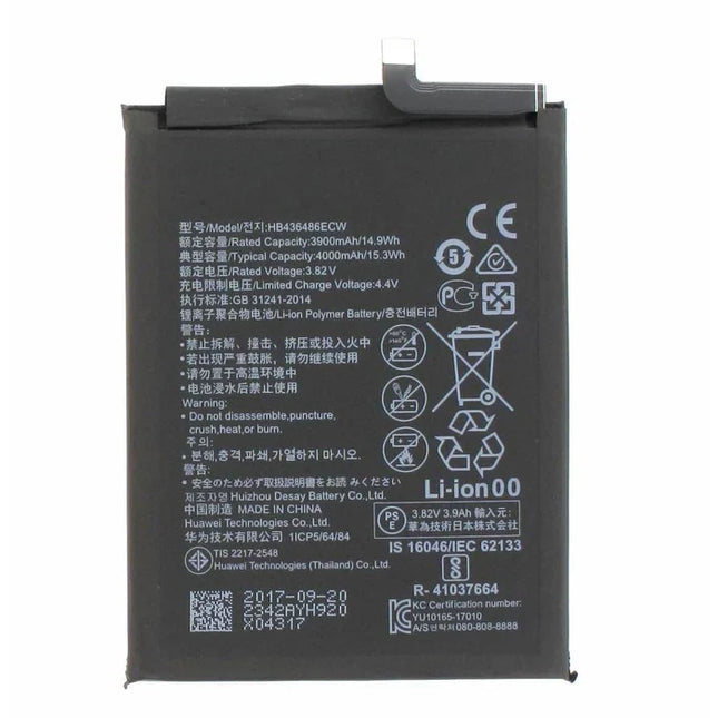 Huawei Mate 10, Mate 10 Pro, Mate 20, P20 Pro Replacement Battery HB436486ECW