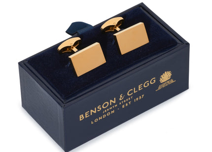 Rectangular Cufflinks In Gold