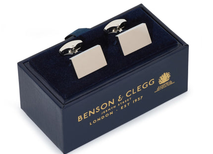 Rectangular Cufflinks In Silver