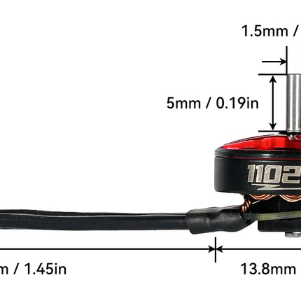 BetaFPV 1102 V2 18000kV Brushless Motors (Pack of 4) 2022 Version