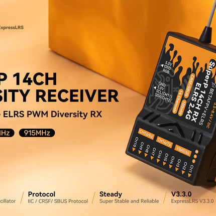 BetaFPV SuperP 14CH ELRS Diversity Receiver