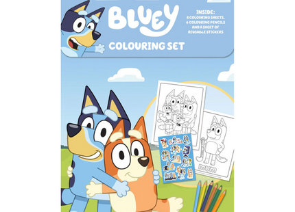 Bluey Colouring Set