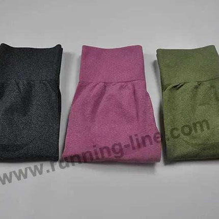 Seamless Yoga Pants - Moisture-Wicking Comfort in Stylish Brown for Gym and Everyday Wear