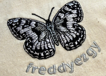Marbled White Butterfly T-Shirt - Butterfly - Unisex Relaxed Fit