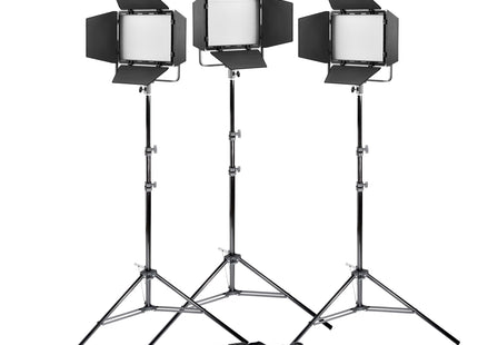 Litemons LP400BI Bi-Colour LED Light Panel Three Head Kit