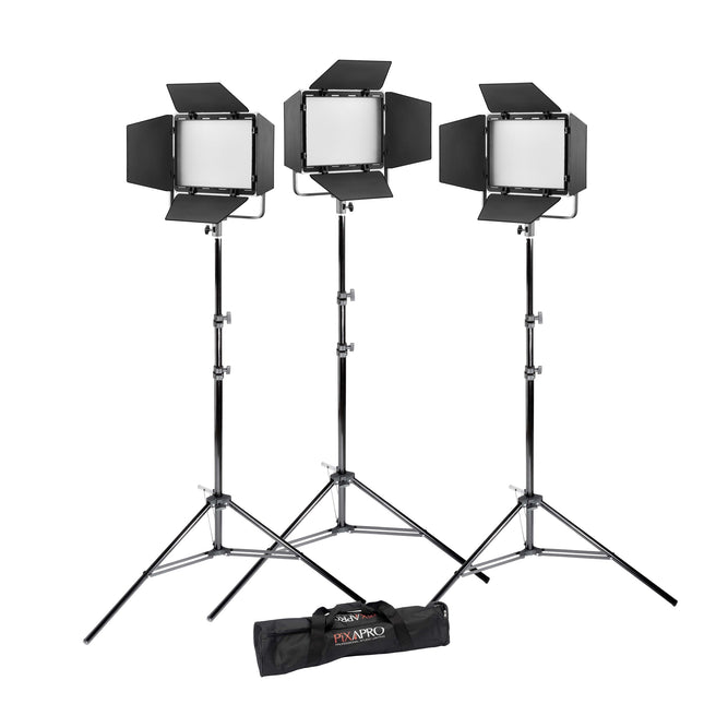 Godox Litemons LP400BI Bi-Colour LED Light Panel Three Head Kit
