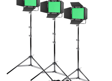Litemons LP600R RGB LED Continuous Three Head Panel Lighting Kit