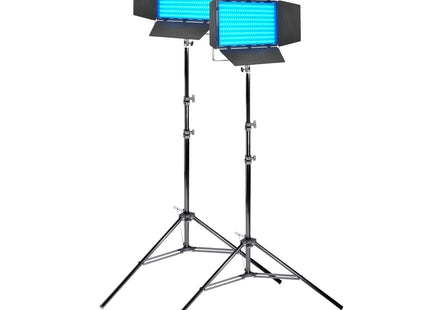 Litemons LP1200R Powerful RGB Continuous LED Light Panel Twin Kit