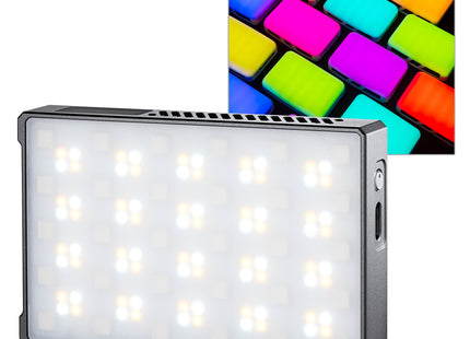 KNOWLED C5R Pocket-Sized Creative RGBWW LED Panel with Built-in Rechargeable Battery