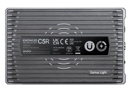 KNOWLED C5R Pocket-Sized Creative RGBWW LED Panel with Built-in Rechargeable Battery