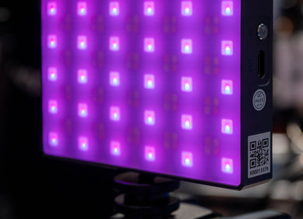 KNOWLED C5R Pocket-Sized Creative RGBWW LED Panel with Built-in Rechargeable Battery