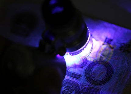 Mini Portable 60X Jewelry Appraisal Microscope with LED Light & Currency Detecting Function