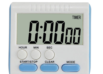 Kitchen Timer 24 Hours Digital Alarm Clock LCD Screen Magnetic Backing for Cooking Baking