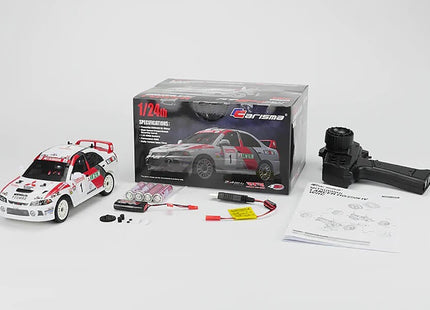 Carisma GT24 Mitsubishi Lancer Evolution IV 1/24 4WD Micro Rally Car RTR