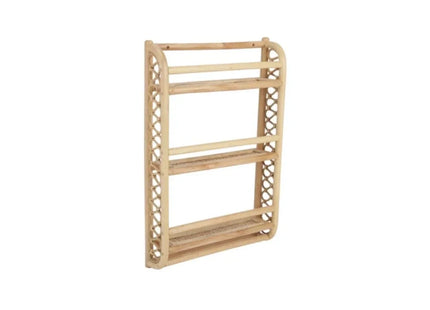 CuddleCo Aria Wave Bookshelf - Rattan