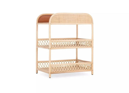 CuddleCo Aria Rattan Changing Table - Natural