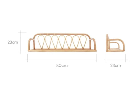 CuddleCo Aria Rattan Shelf - Large