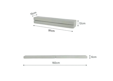 CuddleCo Soft Play Balance Beam - Sea Salt