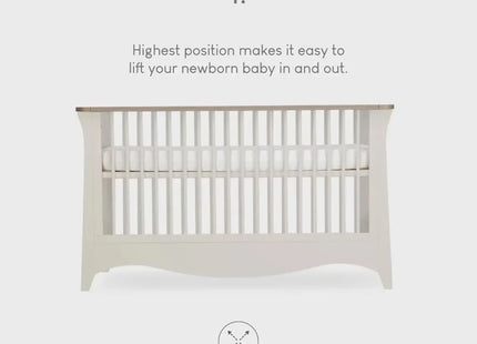 CuddleCo Clara Cot Bed - Cashmere & Ash