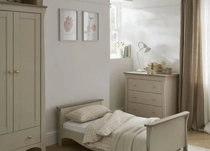 CuddleCo Clara Cot Bed - Cashmere & Ash