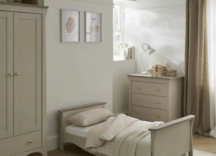 CuddleCo Clara Toddler Bed - Cashmere/Ash