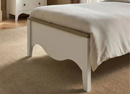 CuddleCo Clara Single Bed - White/Ash