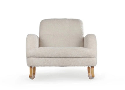 CuddleCo Etta Cuddle Nursing Chair & Foot Stool - Boucle Mushroom
