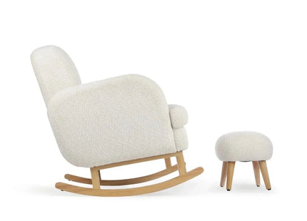 CuddleCo Etta Cuddle Nursing Chair & Foot Stool - Boucle Off-White