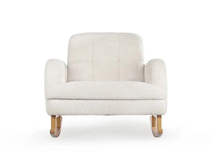 CuddleCo Etta Cuddle Nursing Chair & Foot Stool - Boucle Off-White