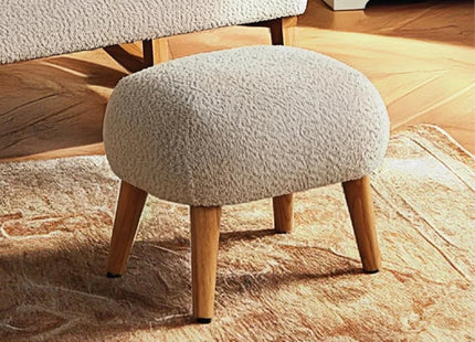 CuddleCo Etta Nursing Chair & Foot Stool - Boucle Mushroom