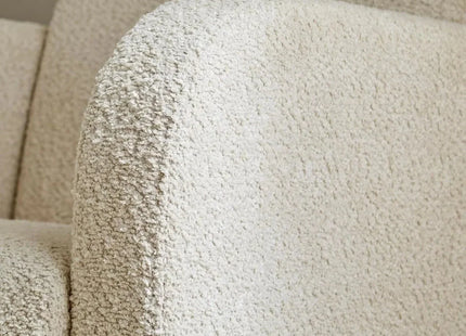 CuddleCo Etta Nursing Chair & Foot Stool - Boucle Mushroom