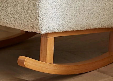 CuddleCo Etta Nursing Chair & Foot Stool - Boucle Mushroom