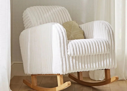 CuddleCo Etta Nursing Chair - Faux Fur Cream