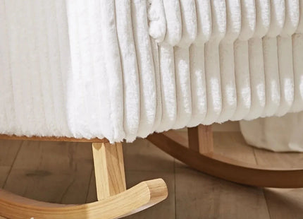 CuddleCo Etta Nursing Chair - Faux Fur Cream