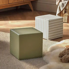 CuddleCo Soft Play Cubes 2 Piece - Cookie Stripe/Olive - Cookie Stripe/Olive