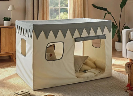 CuddleCo Play House with Bunting - Sea Salt