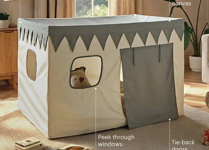 CuddleCo Play House with Bunting - Sea Salt