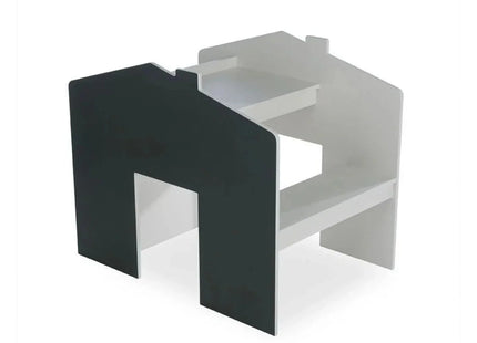 CuddleCo Play House Storage Desk with Bench - Pebble