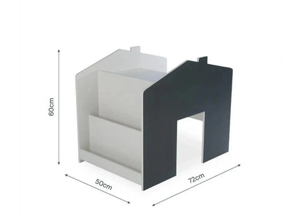 CuddleCo Play House Storage Desk with Bench - Pebble