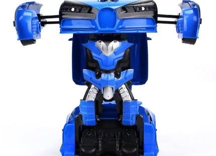 1023 4 Channels Remotely Deformed Car Toy Car(Blue)