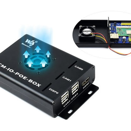 Raspberry Pi Compute POE Mini Computer (CM-IO-POE-BOX-UK)