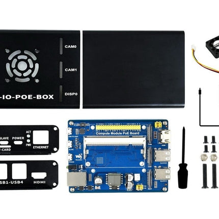 Raspberry Pi Compute POE Mini Computer (CM-IO-POE-BOX-UK)