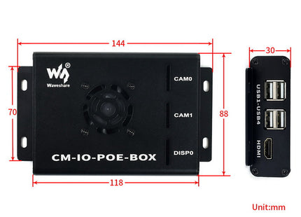 Raspberry Pi Compute POE Mini Computer (CM-IO-POE-BOX-UK)