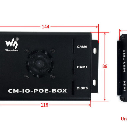 Raspberry Pi Compute POE Mini Computer (CM-IO-POE-BOX-UK)