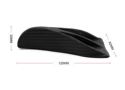 7 PCS Universal Car Eagle Claw Style Shark Fin Diffuser Vortex Generator Roof Spoiler, Carbon Fiber
